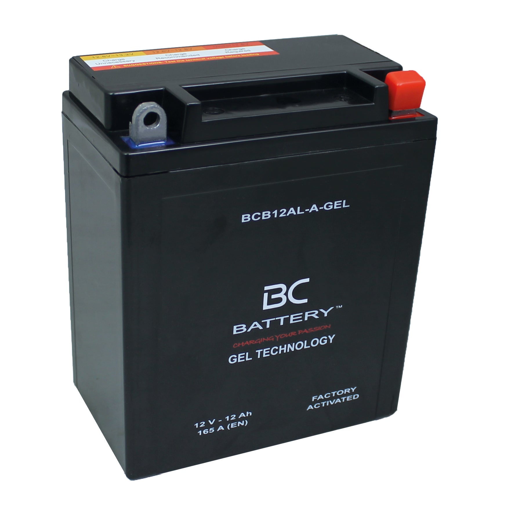 BCB12AL-A-GEL | GEL-Motorradbatterie, YB12AL-A/A2, 12V, 12Ah, CCA: 165 Amp, 135x80x160 mm – Offizielle Website von BC Battery