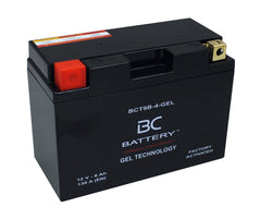 BCT9B-4-GEL | Motorrad-GEL-Batterie, YT9B-BS, 12V, 8Ah, Kaltstartstrom: 130 A, 150x70x105 mm – Offizielle italienische Website von BC Battery