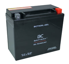 BCTX20L-GEL | GEL-Motorradbatterie, YTX20L-BS, 12V, 18Ah, CCA: 270 Amp, 175x87x155 mm – Offizielle Website von BC Battery