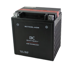 BCTX30L-AGM| Motorradbatterie AGM, YIX30L-BS, 12V, 30 Ah, CCA: 400Amp, 167x126x174mm - Offizielle Website von BC Battery