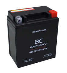 BCTX7L-GEL | Motorrad-GEL-Batterie, YTX7L-BS, 12V, 6Ah, Kaltstartstrom: 100 A, 150x70x130 mm – Offizielle italienische Website von BC Battery