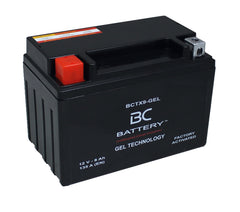 BCTX9-GEL | Motorrad-GEL-Batterie, YTX9-BS, 12V, 8Ah, Kaltstartstrom: 135 A, 150x87x105 mm – Offizielle italienische Website von BC Battery