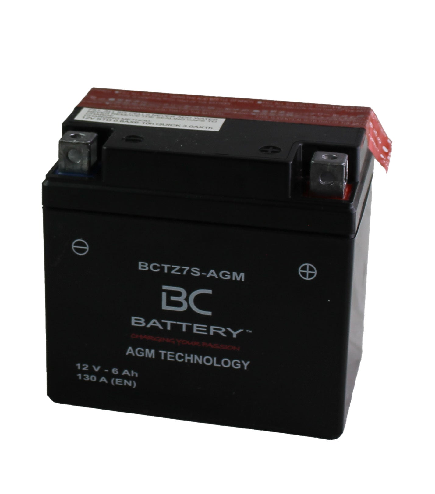 BCTZ7S-AGM | Motorrad-AGM-Batterie, YTZ7S, 12V, 6Ah, Kaltstartstrom: 130 A, 113x70x105 mm – Offizielle italienische Website von BC Battery