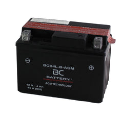 BCB4L-B-AGM | AGM-Motorradbatterie, YB4L-B/A, 12 V, Kaltstartstrom: 4 A, 40 CCA, 120 x 70 x 91 mm – Offizielle Website von BC Battery 