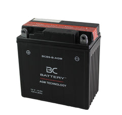 BCB9-B-AGM | AGM-Motorradbatterie, YB9-B, 12 V, 9 Ah, Kaltstartstrom: 120 A, 135 x 75 x 138 mm – Offizielle Website von BC Battery 