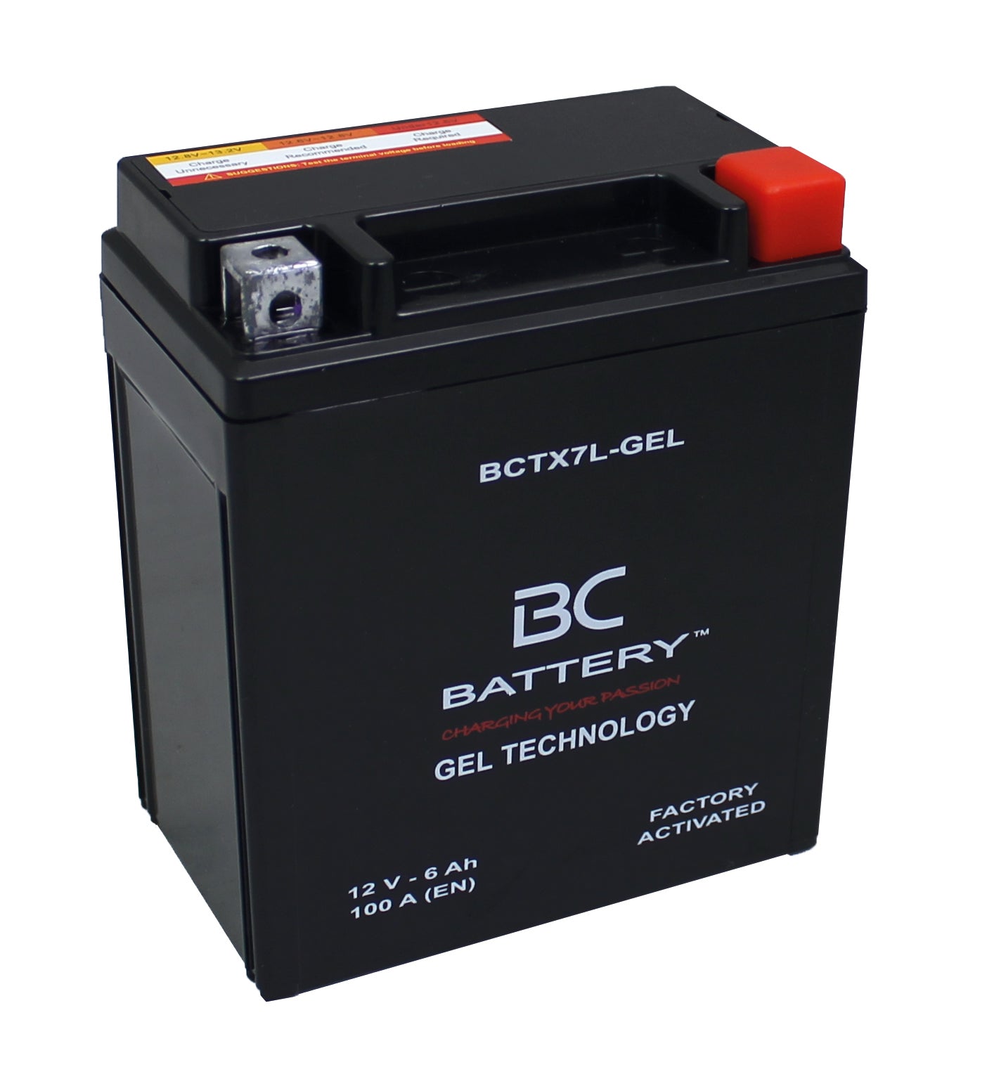 BCTX7L-GEL | Motorrad-GEL-Batterie, YTX7L-BS, 12V, 6Ah, Kaltstartstrom: 100 A, 150x70x130 mm – Offizielle italienische Website von BC Battery
