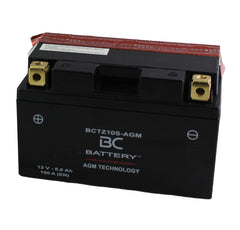 BCTZ10S-AGM | AGM-Motorradbatterie, YTZ10S, 12 V, 8,6 Ah, Kaltstartstrom: 190 A, 150 x 87 x 93 mm – Offizielle Website von BC Battery