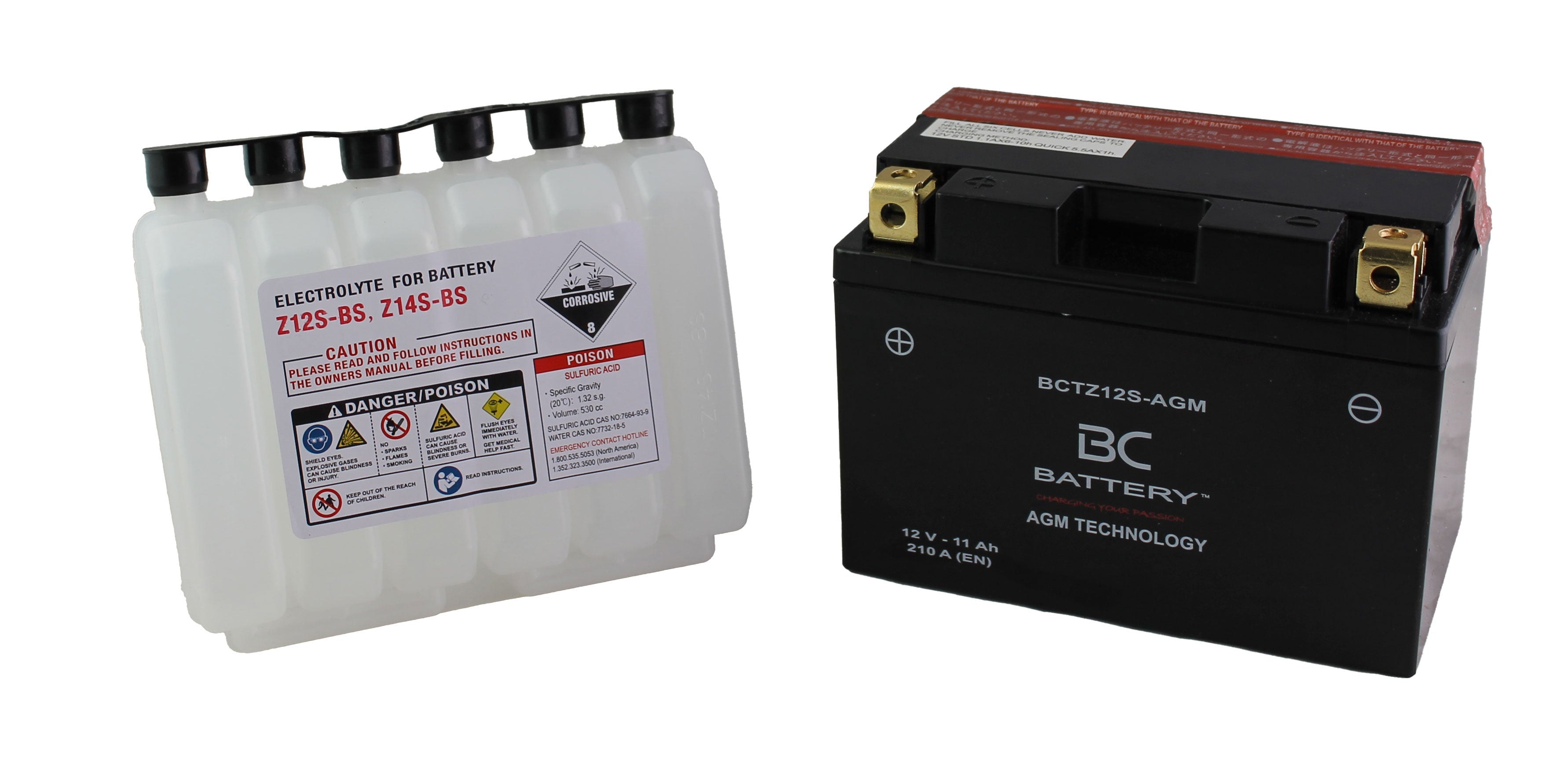 BCTZ12S-AGM | Motorrad-AGM-Batterie, YTZ12S, 12V, 11Ah, Kaltstartstrom: 210 A, 150x87x110 mm – Offizielle italienische Website von BC Battery
