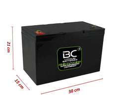 BCLT100 | Lithium-LiFePO4-Batterie, 12,4 kg, 12 V, 100 Ah, "Deep Cycle" für Wohnmobile