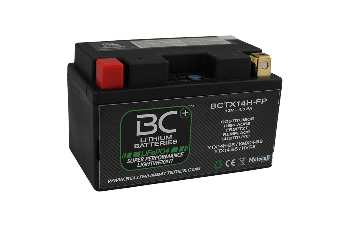 BCTX14H-FP | LIFEPO4 LITHIUM MOTORRADBATTERIE, 12V