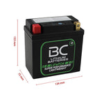 BC Lithium Batteries BCB9-FP-WI Batteria Moto al Litio LiFePO4, 0,6 kg, 12V, HJB9-FP-SWI / YB7-A / YB9A-A / YB9-B / 12N7-4A / 12N7-4B / 12N9-4B-1 / HVT-9