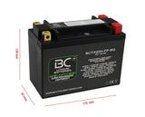 BC Lithium Batteries BCTX20H-FP-SQ Batteria Moto Litio LiFePO4, 1,4 kg, 12V - BC Battery Controller
