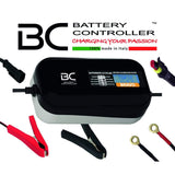 BC BRAVO 2000 DESIGN , 2 Amp, Caricabatteria e Mantenitore Digitale/LCD, Tester di Batteria e Alternatore per tutte le Batterie Auto e Moto 12V Piombo-Acido