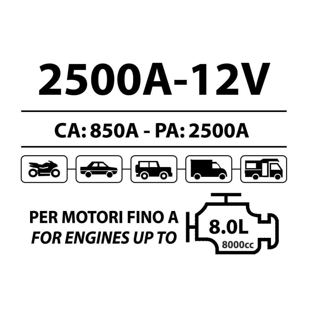 TRADITIONAL 2500A-12V  Professioneller Starter für Autos/Vans/Traktoren –  BC Battery Deutschland Official Website