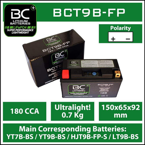 BCTX9-FP  Lithiumbatterie LiFePO4 für Motorräder, 12V – BC Battery  Deutschland Official Website