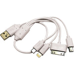 Cavo USB per Ricarica multipla e contemporanea fino a 4 Dispositivi Elettronici (fino a 4,2Amp) - BC Battery Controller