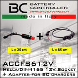 Presa 12V per Moto BMW + Adattatore Accendisigari 12V ACCFS612V - BC Battery Controller